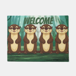 Cartoon Otters Fußmatte