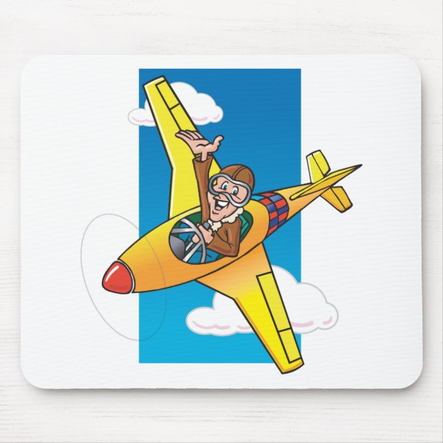 Cartoon P51 Mousepad (Vorne)