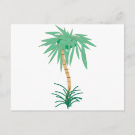 Cartoon Palm Tree Postkarte