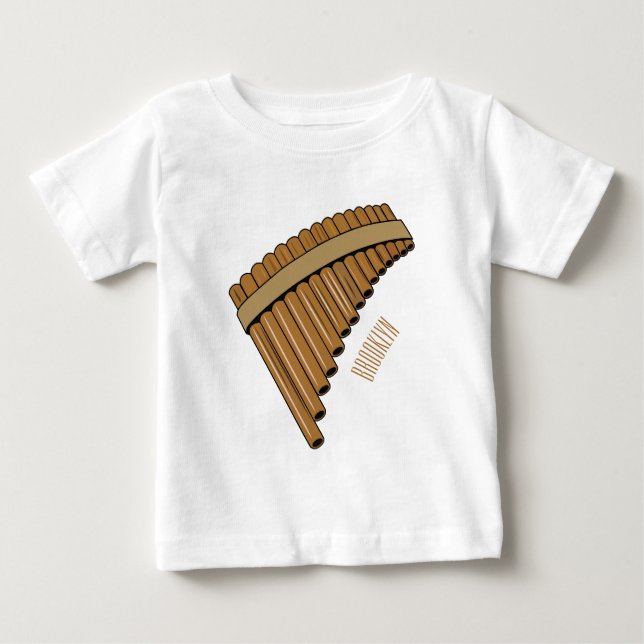 Cartoon Pan Flam / PanPipes Baby T-shirt (Vorderseite)