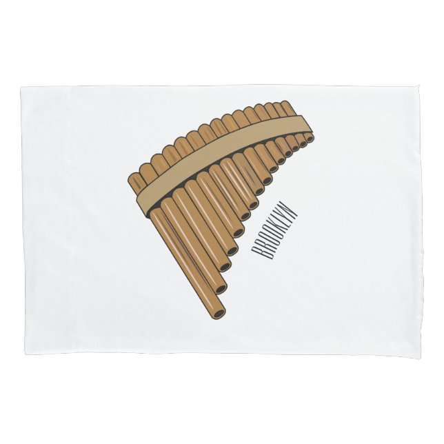Cartoon Pan Flam / PanPipes Kissenbezug (Vorderseite)