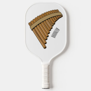 Cartoon Pan Flam / PanPipes Pickleball Schläger