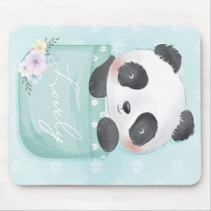 Cartoon-Panda Süßer Panda ist in der Tasche Mousepad
