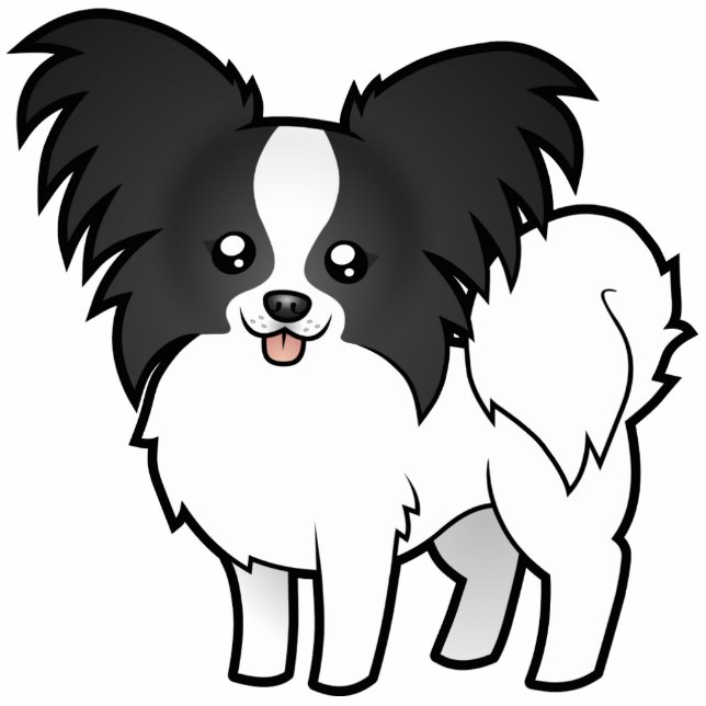 Cartoon Papillon Fotoskulptur Magnet (Vorne)