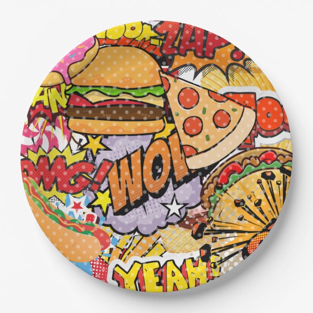 Cartoon Pappteller (Vorderseite)