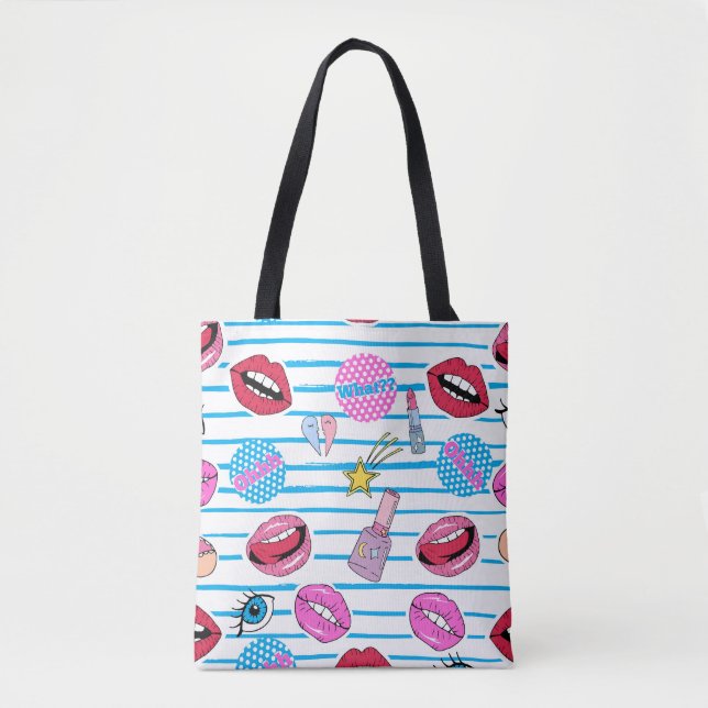 Cartoon Patch Abzeichen: Pop Art. Tasche (Vorderseite)