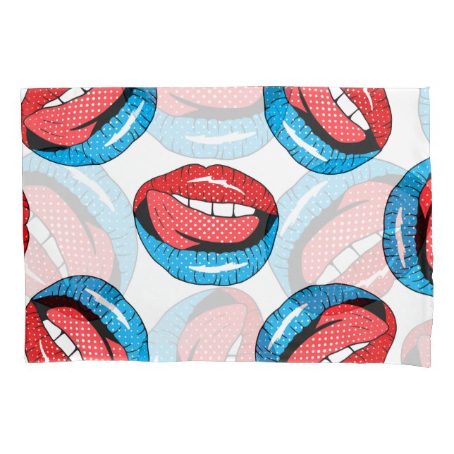 Cartoon Patch Abzeichen: Retro Pop Kissenbezug (Vorderseite)