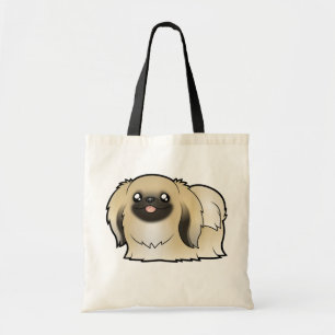 Cartoon-Pekingese (Show-Ausschnitt) Tragetasche