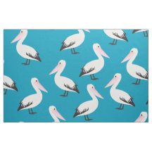 Cartoon Pelican Print Pattern