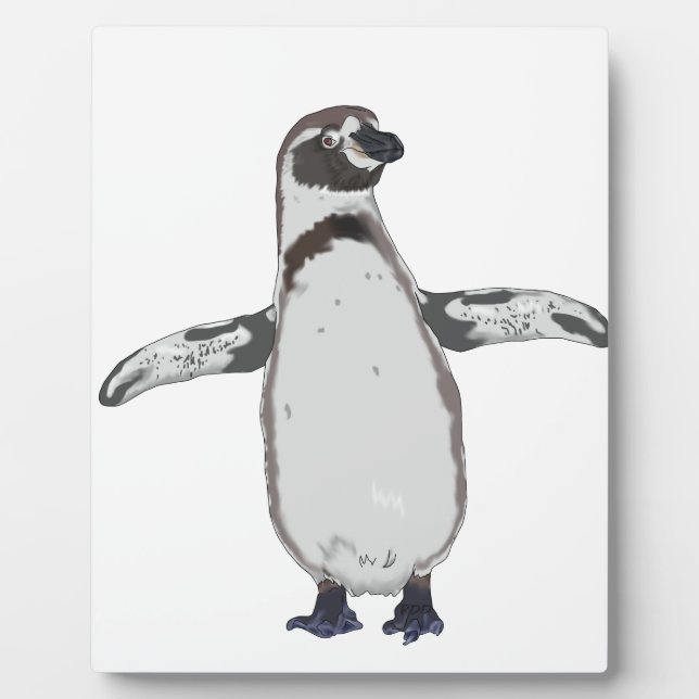 Cartoon Penguin Fotoplatte (Vorderseite)