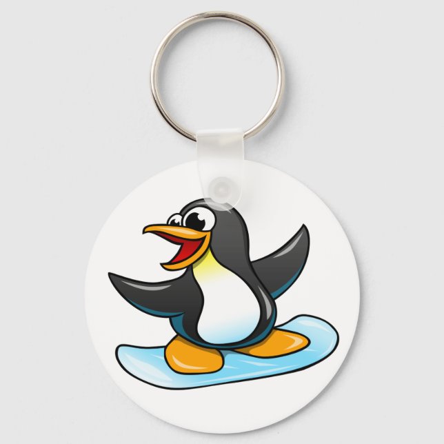 Cartoon Penguin Schlüsselanhänger (Vorderseite)