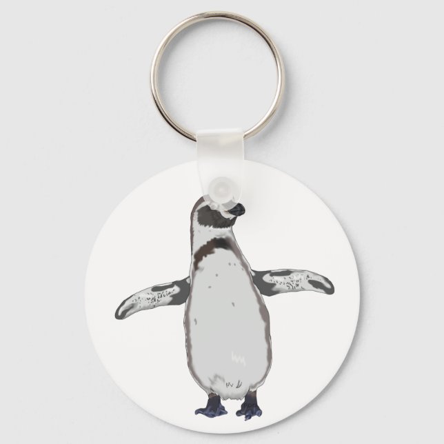 Cartoon Penguin Schlüsselanhänger (Vorderseite)