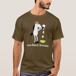 Cartoon-Pferd mit Ranch-Behandlung T-Shirt