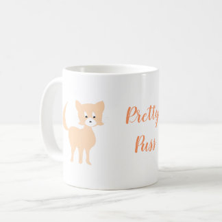 Cartoon Pfirsichkatze Hübsch Puss Tasse