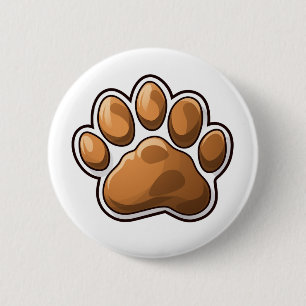 Cartoon Pfow-Abbildung Button