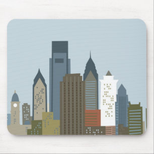 Cartoon Philadelphia Mousepad