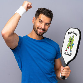 Cartoon Pickle Pair Pickleball Team Real Dill Pick Schläger