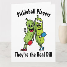 Cartoon Pickles Pickleball Spieler Pickleball Team