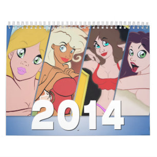 Cartoon Pin-Up-Kalender 2014 Kalender