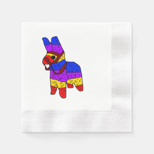 Cartoon Piñata für eine Fiesta in Mexiko Serviette
