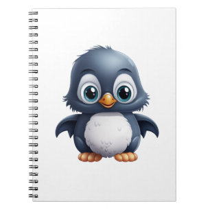 Cartoon Pinguin-Abbildung Notizblock