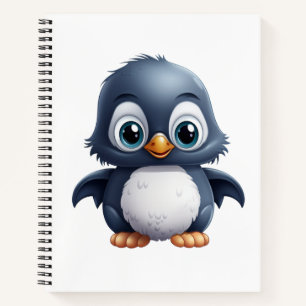 Cartoon Pinguin-Abbildung Notizbuch
