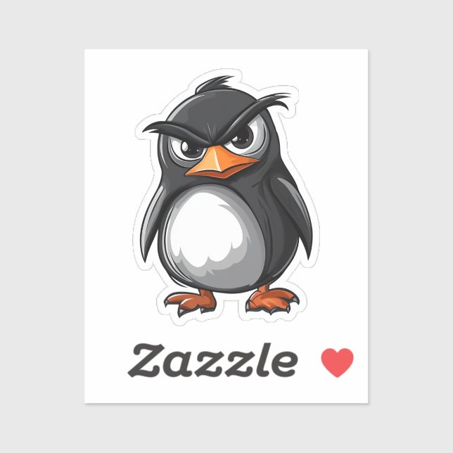 Cartoon Pinguin Aufkleber (Blatt)