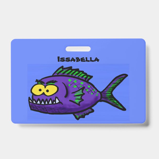 Cartoon Piranha Ausweis (Vorderseite)