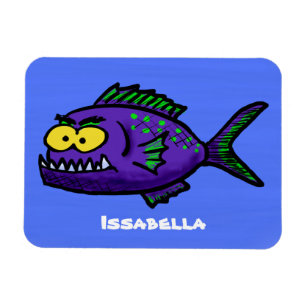 Cartoon Piranha Magnet