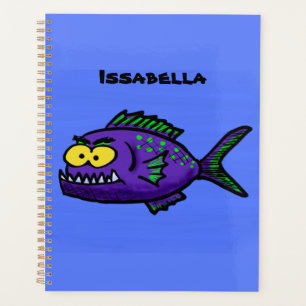 Cartoon Piranha Planer