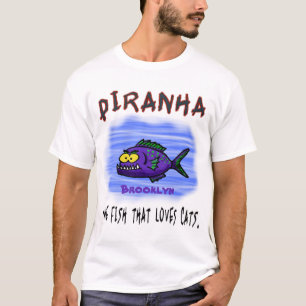 Cartoon Piranha T-Shirt