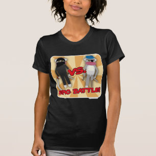 Cartoon Pirates Vs Ninja Affen T-Shirt