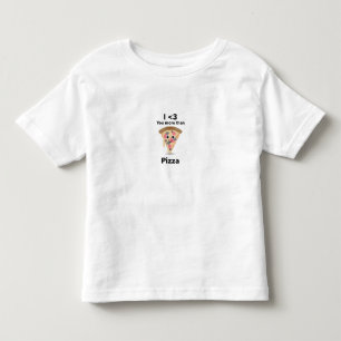 Cartoon-Pizza-Scheibe Lustige Pizza-Cartoon-Wandku Kleinkind T-shirt