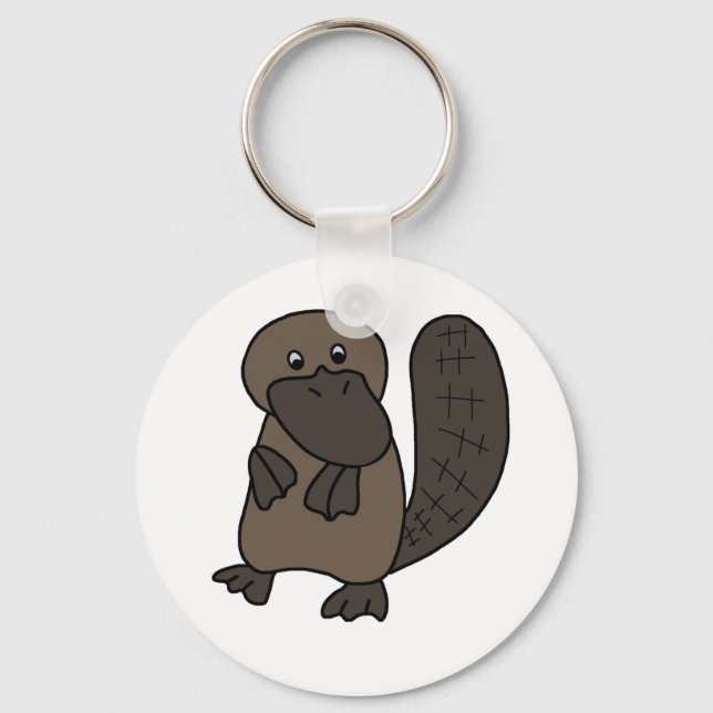 Cartoon Platypus Schlüsselanhänger (Vorderseite)