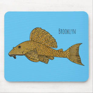 Cartoon Pleco Mousepad