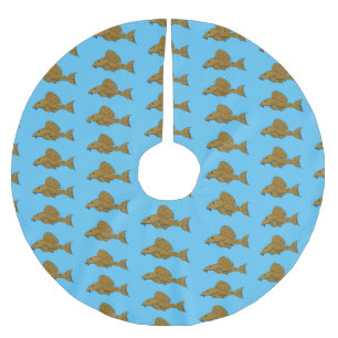 Cartoon Pleco Polyester Weihnachtsbaumdecke