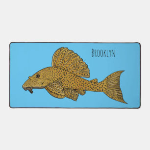 Cartoon Pleco Schreibtischunterlage