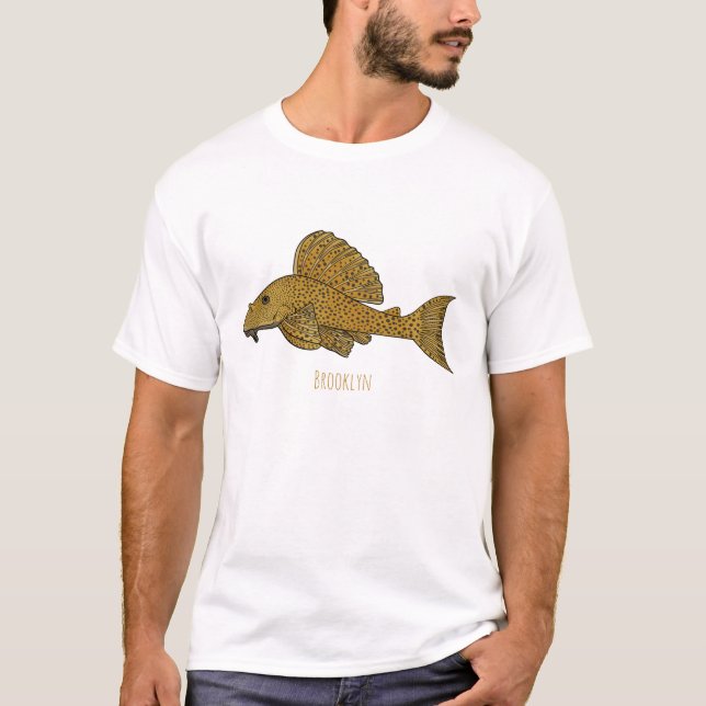 Cartoon Pleco T-Shirt (Vorderseite)