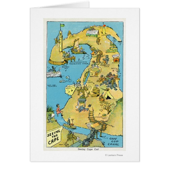 Cartoon Points of Interest on Cape Cod (Vorne)