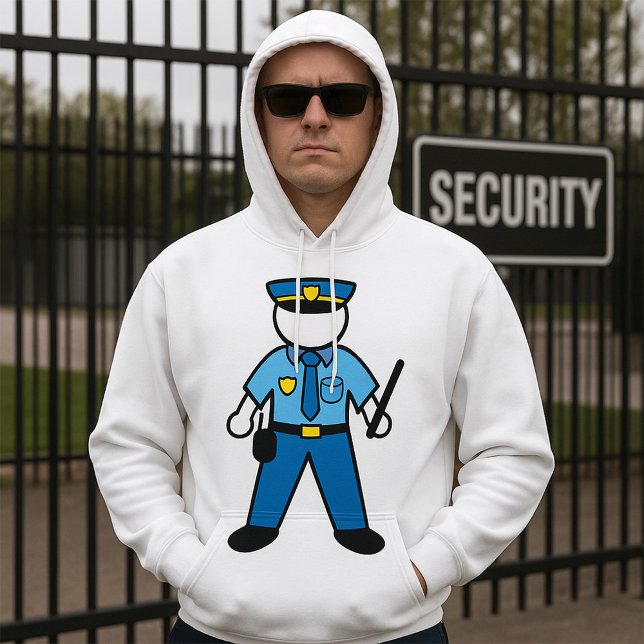 Cartoon Polizeibeamte für Strafverfolgung Hoodie (Von Creator hochgeladen)