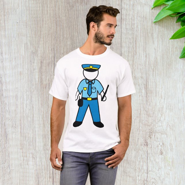 Cartoon Polizeibeamte für Strafverfolgung T-Shirt (Von Creator hochgeladen)