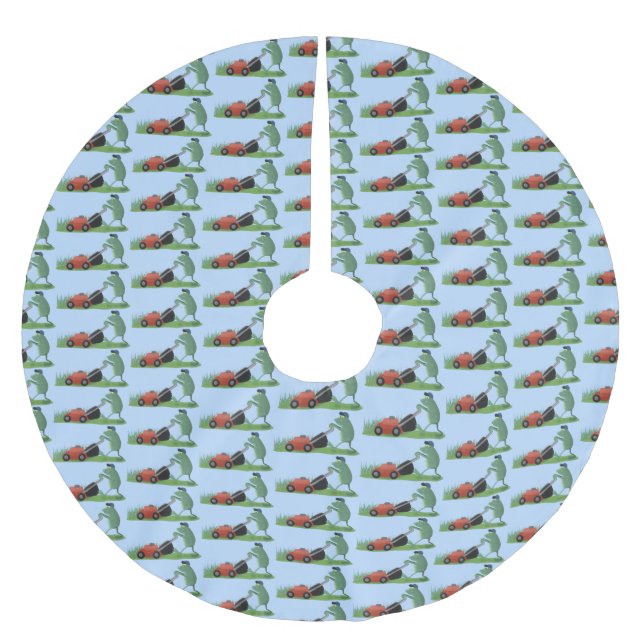 Cartoon Polyester Weihnachtsbaumdecke (Vorderseite)