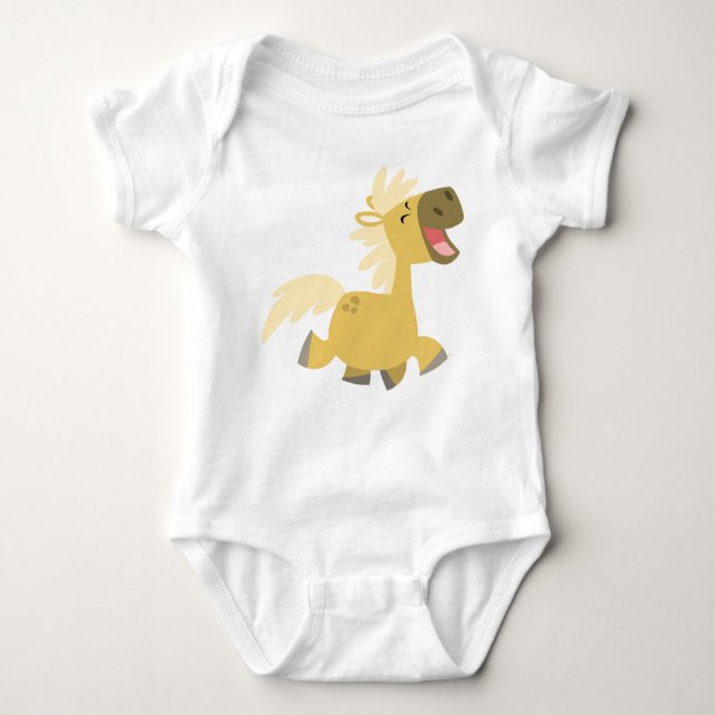 Cartoon Pony Baby Bekleidung Strampler (Vorderseite)