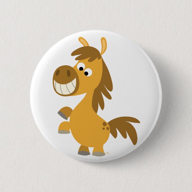 Cartoon-Pony Button-Abzeichen Button (Vorderseite)