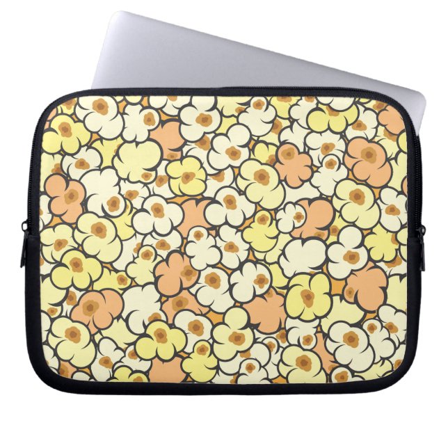 Cartoon-Popcorn Laptopschutzhülle (Vorderseite)