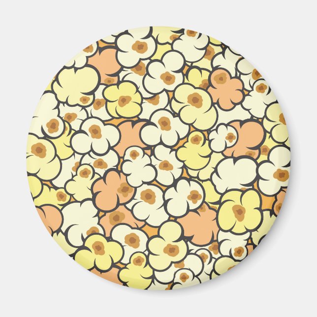 Cartoon Popcorn Magnet (Vorne)