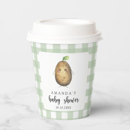 Cartoon Potato Baby Dusche Pappbecher
