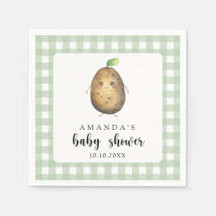 Cartoon Potato Baby Dusche Serviette