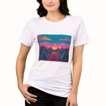 Cartoon Printed Girl's Women's T - Shirt