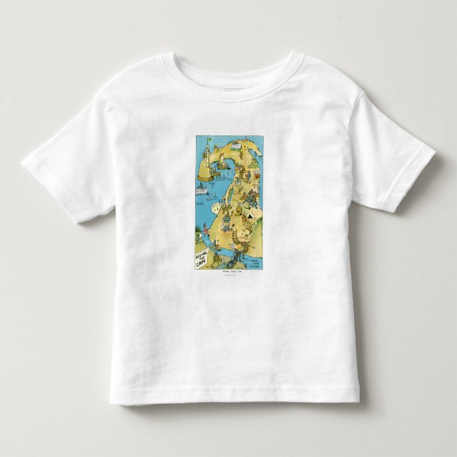 Cartoon-Punkte von Zinsen auf Cape Cod Kleinkind T-shirt (Vorderseite)